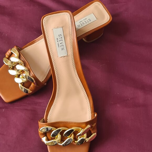 ✨ Stylish Steven New York Leona Blocked Sandals - Size 10 ✨ - Picture 4 of 6
